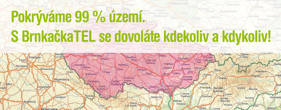 Pokrýváme 99 % České republiky